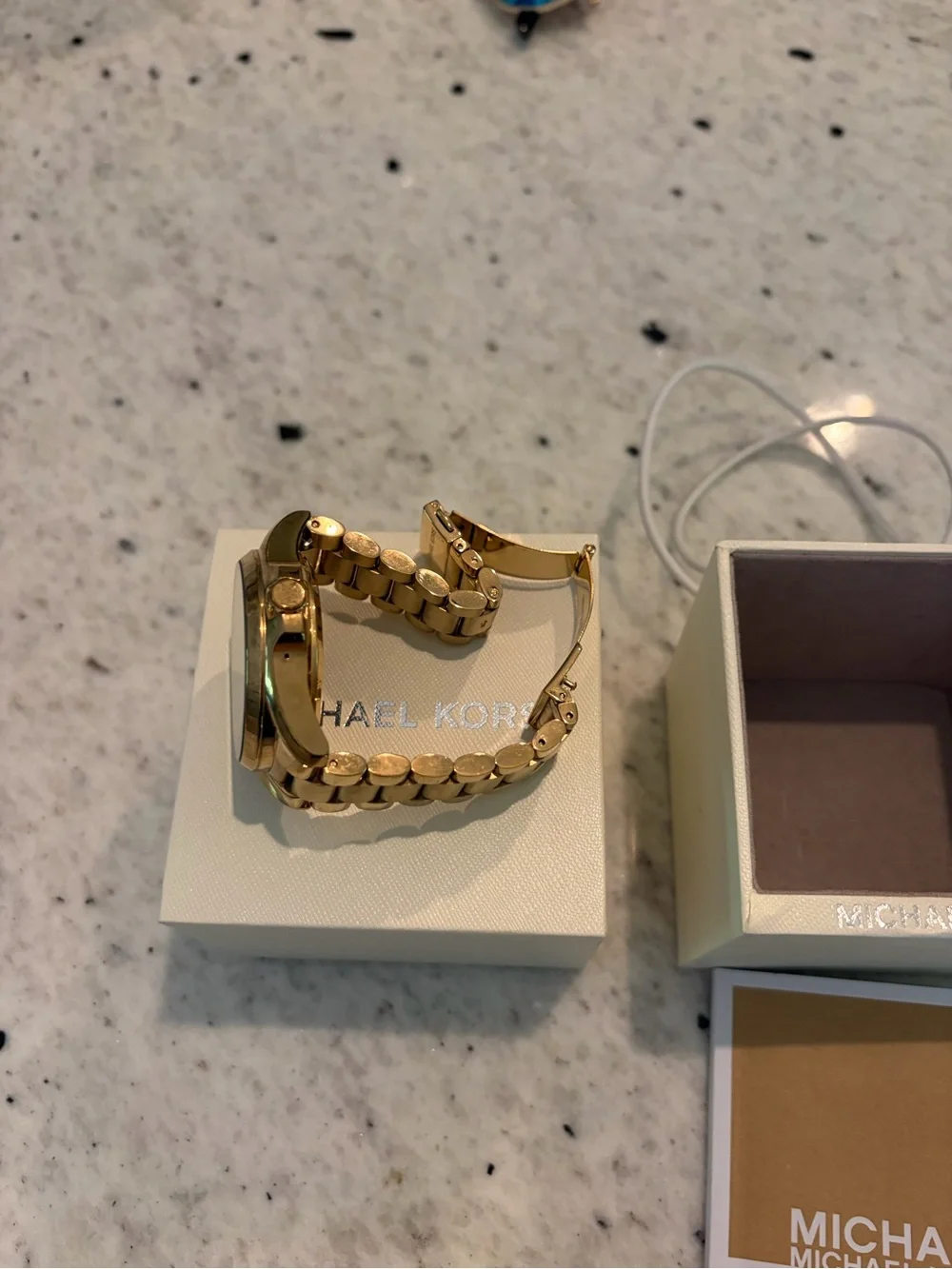 Michael Kors Gold-Plated Link Bracelet Watch